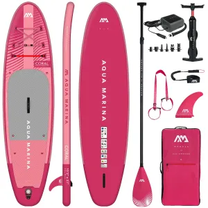Zdjęcie produktu - Deska SUP Aqua Marina Coral 10'2" BT-23COPR + pompka elektryczna AM EP-T16