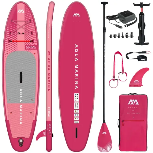 Deska SUP Aqua Marina Coral 10'2" BT-23COPR + pompka elektryczna PBG 6