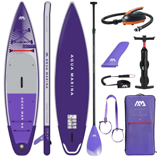 Deska SUP Aqua Marina Coral Touring 11'6" BT-23CTPN z pompką elektryczną AM EP-T16