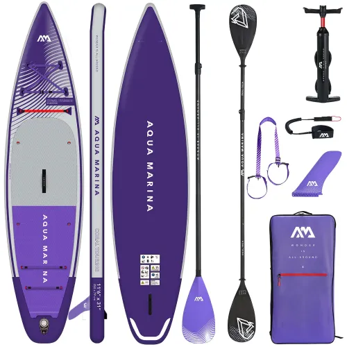 Deska SUP Aqua Marina Coral Touring 11'6" BT-23CTPN Night Fade z wiosłem kajakowym