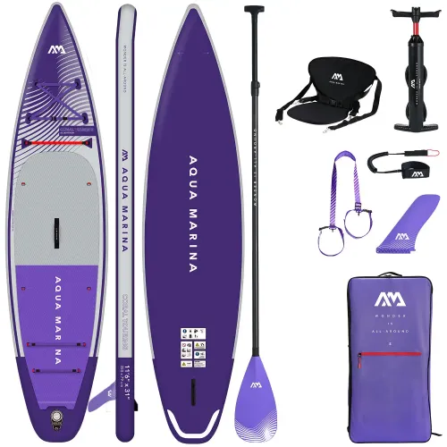 Deska SUP Aqua Marina Coral Touring 11'6" BT-23CTPN Night Fade  siedziskiem kajakowym