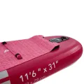 Deska SUP Aqua Marina Coral Touring 11'6" BT-23CTPR Raspberry z wiosłem i siedziskiem kajakowym, pompką elektryczną AM EP-T16 i bojką na wiosło