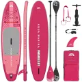 Deska SUP Aqua Marina Coral 10'2" BT-23COPR Raspberry z dodatkowym wiosłem kajakowym