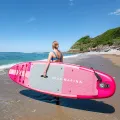 Deska SUP Aqua Marina Coral 10'2" BT-23COPR Raspberry z wiosłem i siedziskiem kajakowym