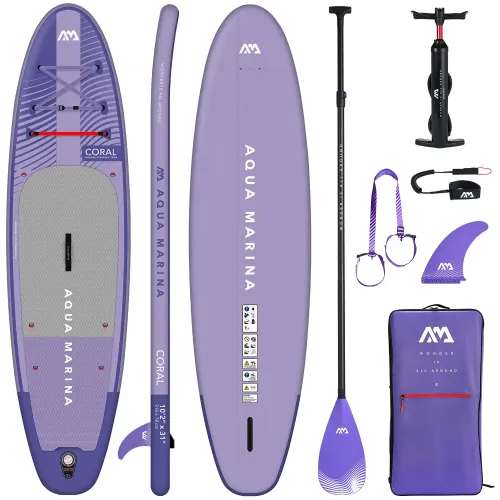 Deska SUP Aqua Marina Coral 10'2" BT-23COPN (Night Fade) zestaw podstawowy