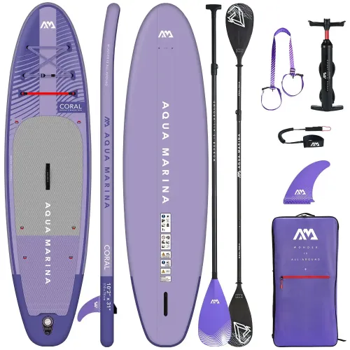 Deska SUP Aqua Marina Coral 10'2" BT-23COPN Night Fade z wiosłem kajakowym