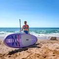 Deska SUP Aqua Marina Coral 10'2" BT-23COPN z wiosłem i siedziskiem kajakowym, pompką elektryczną AM EP-T16 oraz  bojką na wiosło
