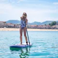 Deska SUP Aqua Marina Coral 10'2" BT-23COPN z wiosłem i siedziskiem kajakowym, pompką elektryczną AM EP-T16 oraz  bojką na wiosło