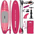 Deska SUP Aqua Marina Coral 10'9" BT-23COPR Raspberry z wiosłem i siedziskiem kajakowym, pompką elektryczną AM EP-T16 i bojką na wiosło