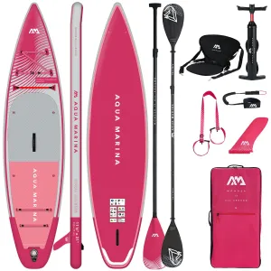Zdjęcie produktu - Deska SUP Aqua Marina Coral Touring 11'6" BT-23CTPR Raspberry COMBO