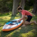 Deska SUP Aqua Marina Pure Air 11'0" PA-23SK01PS z pompką elektryczną AM EP-T16 i bojką na wiosło