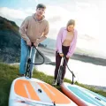 Deska SUP Aqua Marina Pure Air 10'10" z wiosłem kajakowym, pompką elektryczną AM EP-T16 i bojką na wiosło
