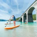 Deska SUP Aqua Marina Pure Air 10'10" z wiosłem kajakowym, pompką elektryczną AM EP-T16 i bojką na wiosło