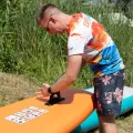 Elektryczny SUP Aqua Marina Go Turbo 366 cm 12'0" z pompką elektryczną EP-T16 i bojką na wiosło