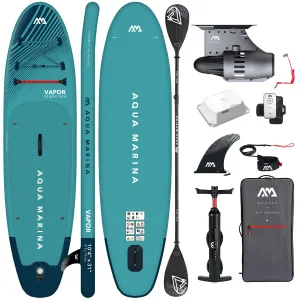 Zdjęcie produktu - Elektryczna deska SUP Aqua Marina E-Vapor 10'4" z wiosłem kajakowym