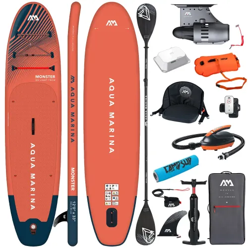 Elektryczna deska SUP Aqua Marina E-Monster 12'0" SUPER COMBO HIGH