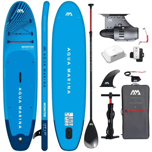 Elektryczna deska SUP Aqua Marina E-Monster 12'0" niebieska
