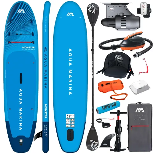Elektryczna deska SUP Aqua Marina E-Vapor 10'4" SUPER COMBO HIGH niebieska