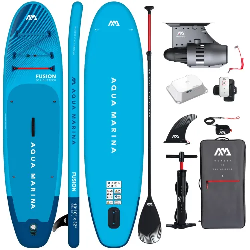 Elektryczna deska SUP Aqua Marina E-Fusion 10'10" niebieska