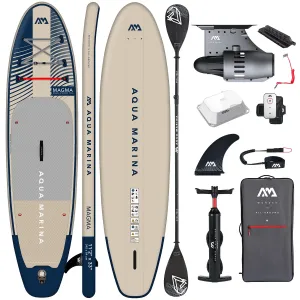  Elektryczna deska SUP Aqua Marina E-Magma 11'2" z wiosłem kajakowym