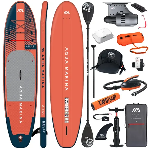 Elektryczna deska SUP Aqua Marina E-Atlas 12'0" SUPER COMBO HIGH