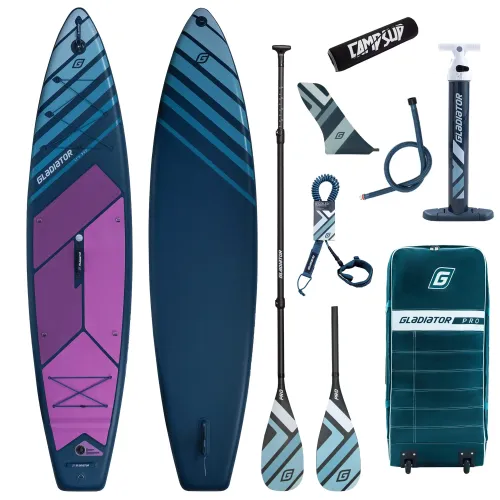 Deska SUP Gladiator Pro 11'2" 2026 z wiosłem kajakowym i bojką do wiosła