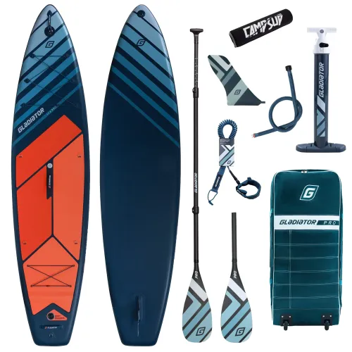 Deska SUP Gladiator Pro 11'4" 2026 z wiosłem kajakowym i bojką do wiosła