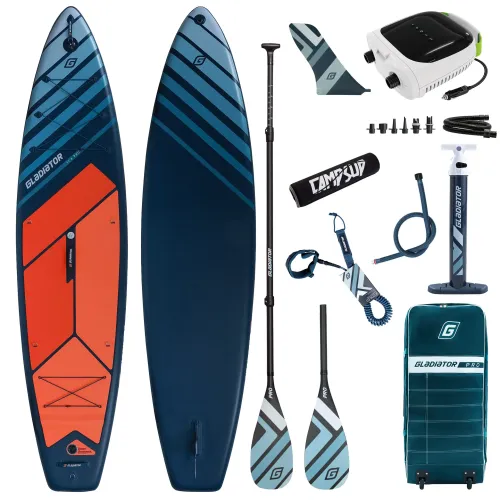 Deska SUP Gladiator Pro 11'4" 2026 z wiosłem kajakowym, bojką i pompką elektryczną PBG-8