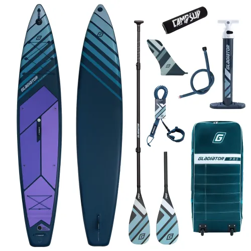 Deska SUP Gladiator Pro 12'6" Light 2026 z wiosłem kajakowym i bojką do wiosła