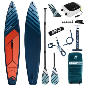 Deska SUP Gladiator Pro 12'6" Sport 2026 z wiosłem kajakowym, bojką i pompką elektryczną PBG-8
