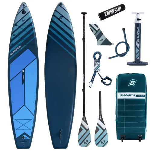 Deska SUP Gladiator Pro 12'6" Wide 2026 z wiosłem kajakowym i bojką do wiosła
