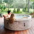 Jacuzzi ogrodowe MSpa COCOON-ECO 6-osobowe piankowe z hydromasażem SyncJet, aplikacją, UVC i 130 dyszami