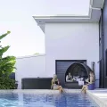 Jacuzzi ogrodowe MSpa FRAME SAPPHIRE 6-osobowe panelowe z hydromasażem, LED, aplikacją i UVC