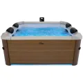Jacuzzi ogrodowe MSpa FRAME AMBER 6-osobowe panelowe z hydromasażem, LED, aplikacją, UVC i ozonem