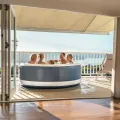 Jacuzzi ogrodowe MSpa PREMIUM VENTO 6-osobowe pompowane z masażem bąbelkowym, ozonem, timerem i filtracją