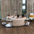 Jacuzzi ogrodowe MSpa URBAN BRISTOL 6-osobowe pompowane z masażem bąbelkowym, UVC, ozonem i timerem