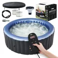 Jacuzzi ogrodowe MSpa COMFORT BERGEN Small 4-osobowe pompowane z masażem bąbelkowym, UVC, timerem i filtracją