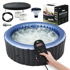 Jacuzzi ogrodowe MSpa COMFORT BERGEN Small 4-osobowe pompowane z masażem bąbelkowym, UVC, timerem i filtracją