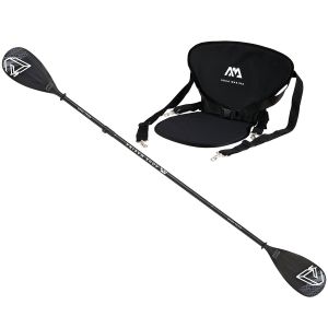 Wiosło Sup Dual-Tech Czarny Aqua Marina + Siedzisko Kajakowe