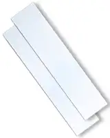 Dwie aluminiowe ławki